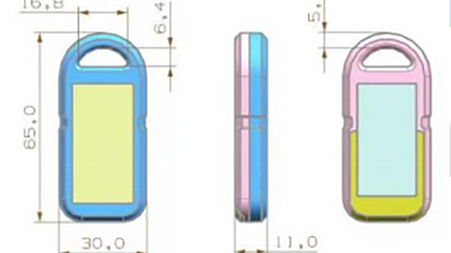 声光寻物蓝牙定位标签-蓝牙定位2.4g有源亮灯电子标签