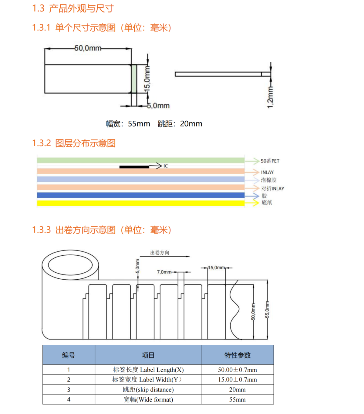 超高频RFID柔性抗金属标签
